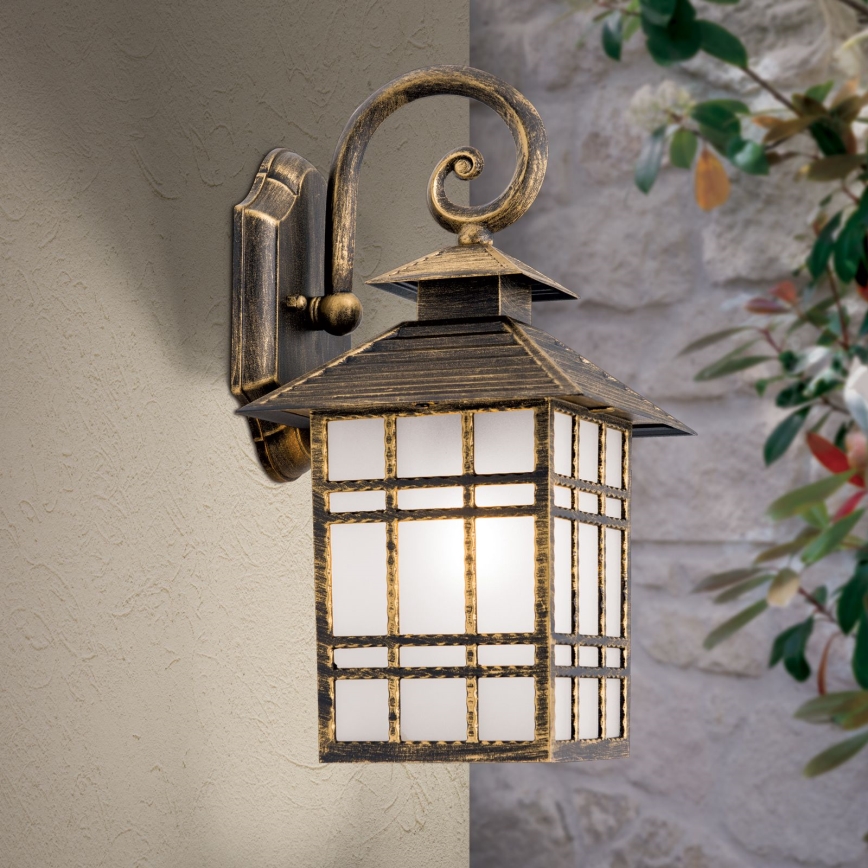 Applique murale extérieure KIKO 1xE27/11W/230V IP44 bronze/patine