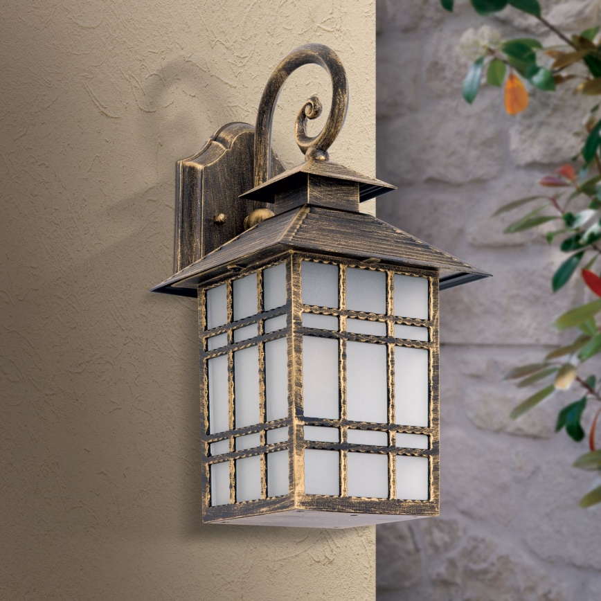 Applique murale extérieure KIKO 1xE27/11W/230V IP44 bronze/patine