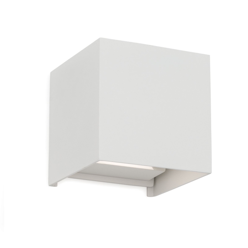 Applique murale extérieure CUBE 2xLED/3W/230V IP54 blanc