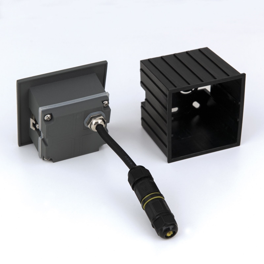 Luminaire encastrable LORO LED/2W/230V IP65 anthracite
