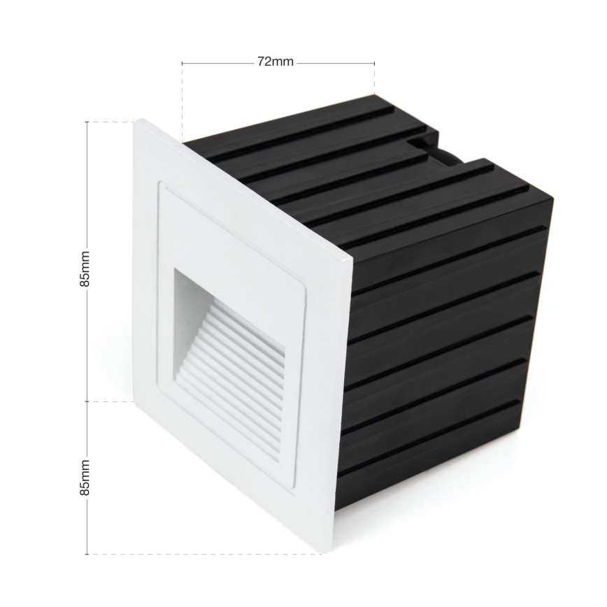 Luminaire encastrable LORO LED/2W/230V IP65 blanc