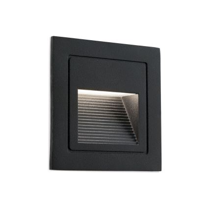 Luminaire encastrable LORO LED/2W/230V IP65 noir