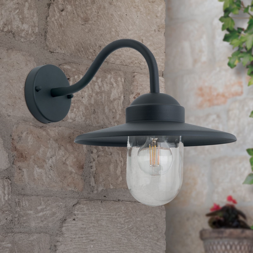 Applique murale extérieure EDWARD 1xE27/60W/230V IP44 noir