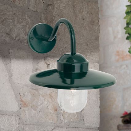 Applique murale extérieure EDWARD 1xE27/60W/230V IP44 vert