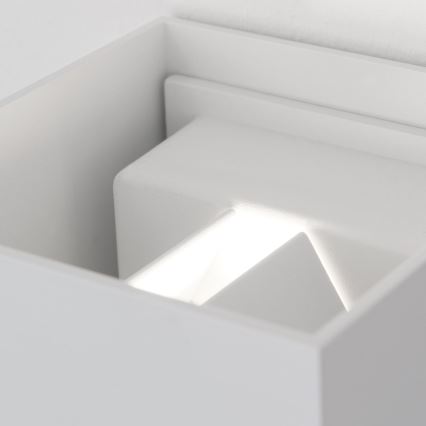 Applique murale extérieure avec détecteur de mouvement et de crépuscule CUBE-S LED/13W/230V IP54 blanc