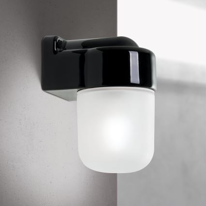 Applique murale OSTIA 1xE27/40W/230V noire