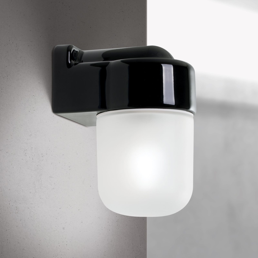Applique murale OSTIA 1xE27/40W/230V noire