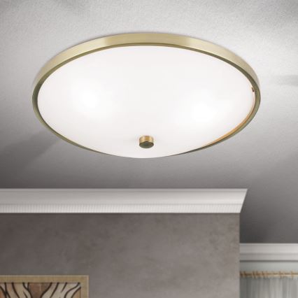 Plafonnier AIDA 3xE27/60W/230V d. 40 cm laiton