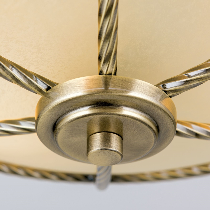 Suspension-barre MAURO 3xE27/60W/230V d. 42 cm bronze