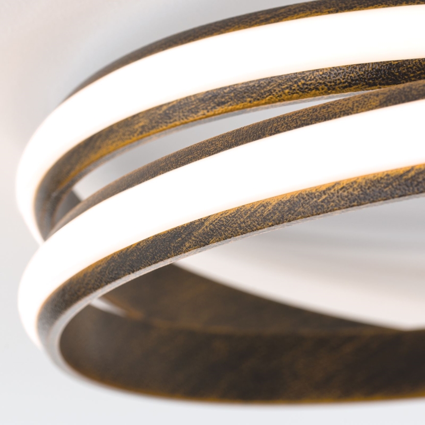 Plafonnier à intensité variable CIRCUS LED/30W/230V marron/patine