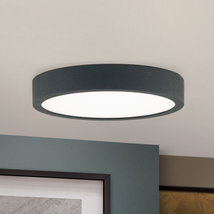 Plafonnier BULLY LED/12W/230V d. 14 cm noir