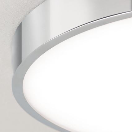 Plafonnier BULLY LED/28W/230V d. 28 cm chrome brillant