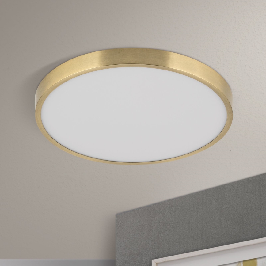 Plafonnier BULLY LED/28W/230V d. 28 cm doré