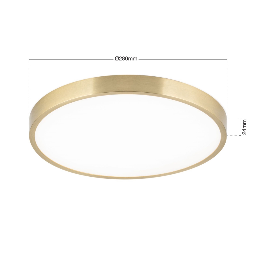 Plafonnier BULLY LED/28W/230V d. 28 cm doré