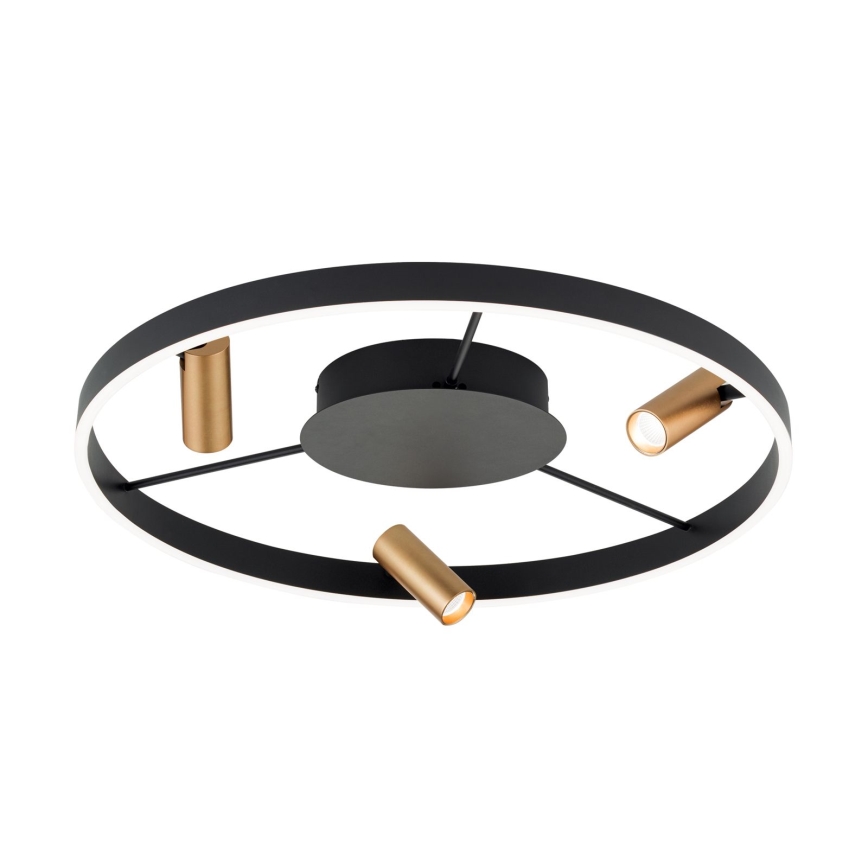 Plafonnier LED dimmable BERLIN LED/50W/230V noir/doré