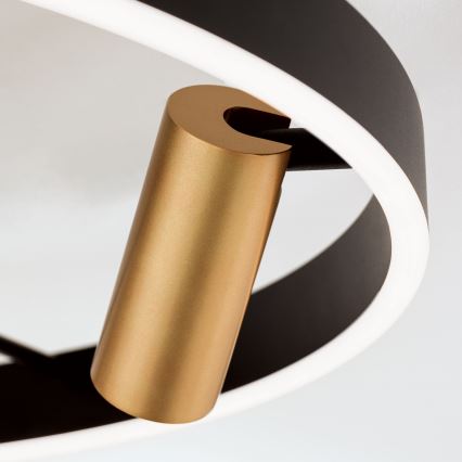 Plafonnier LED dimmable BERLIN LED/50W/230V noir/doré