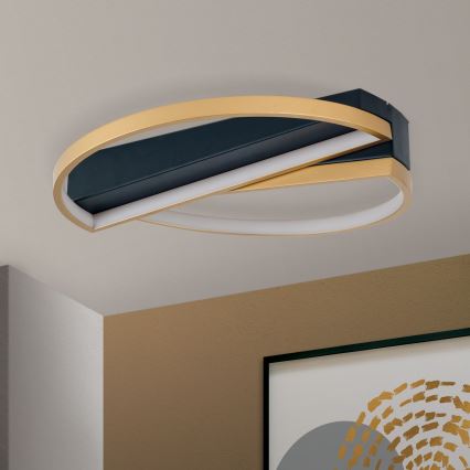 Plafonnier à intensité variable OLGA LED/28W/230V doré/noir