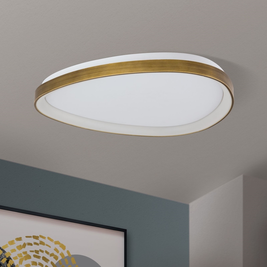 Plafonnier CHARLIE LED/48W/230V d. 65 cm doré