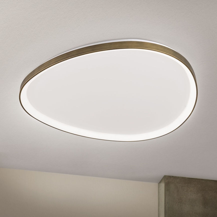 Plafonnier CHARLIE LED/72W/230V d. 80 cm doré
