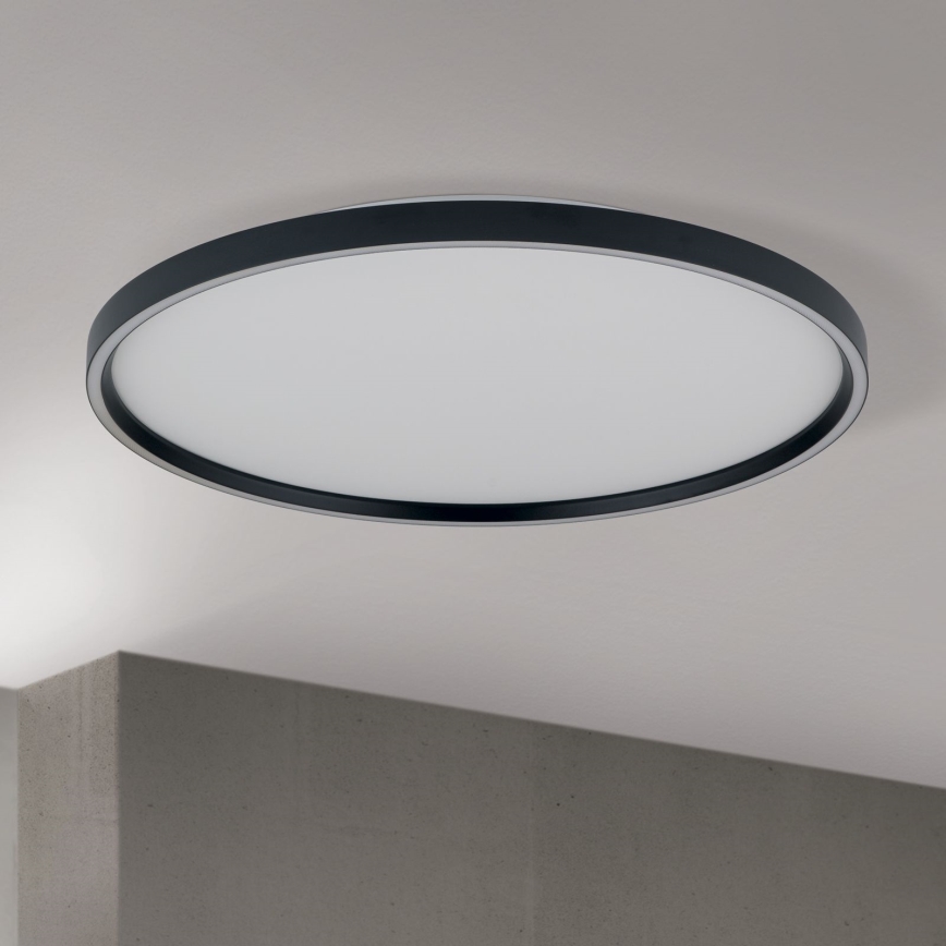 Plafonnier à intensité variable MASCA LED/47W/230V 2700/3350/4000K d. 60 cm noir