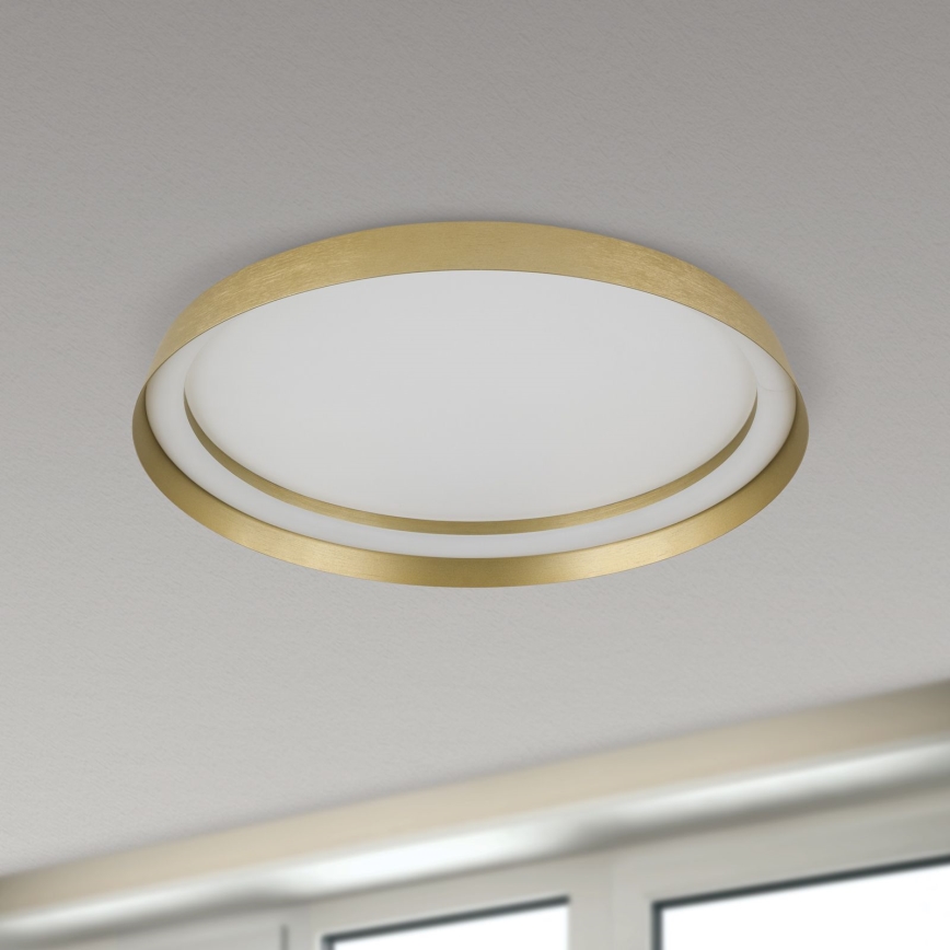Plafonnier à intensité variable MANTA LED/38W/230V 2700/3000/4000K d. 45 cm doré