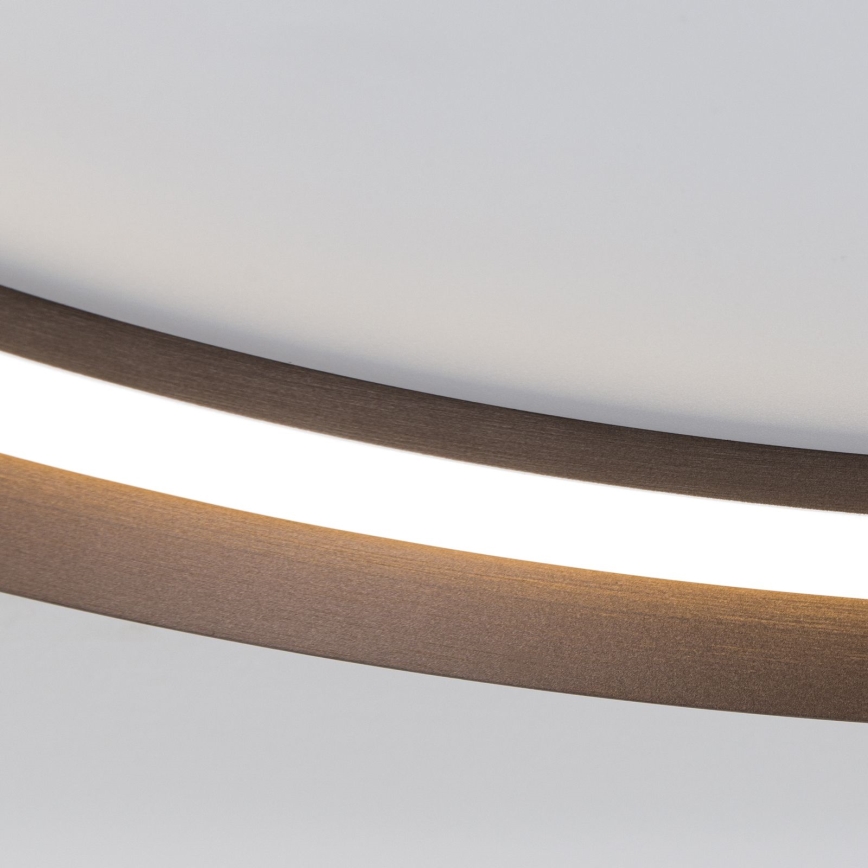 Plafonnier à intensité variable MANTA LED/38W/230V 2700/3000/4000K d. 45 cm marron