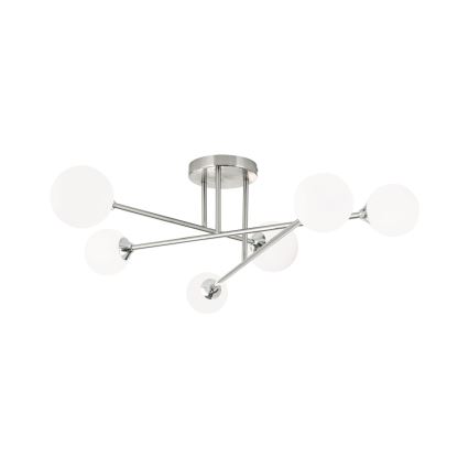 Plafonnier SNOWWHITE 6xG9/20W/230V d. 84 cm chrome mat