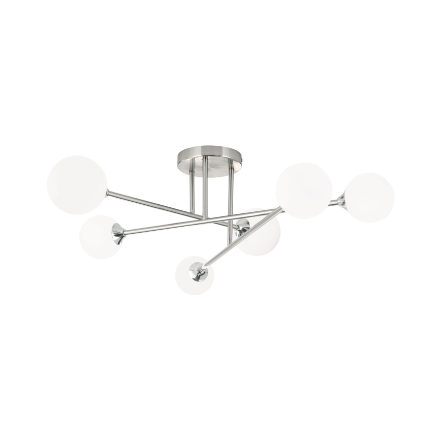 Plafonnier SNOWWHITE 6xG9/20W/230V d. 84 cm chrome mat