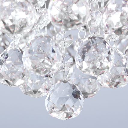 Plafonnier en cristal GLORIA 4xG9/40W/230V d. 38 cm transparent/chrome brillant