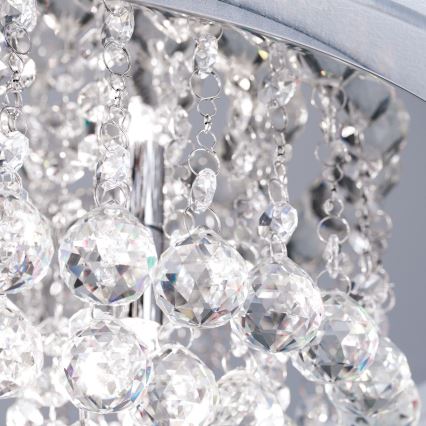 Plafonnier en cristal GLORIA 6xG9/40W/230V d. 50 cm transparent/chrome brillant
