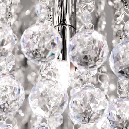 Plafonnier en cristal GLORIA 6xG9/40W/230V d. 50 cm transparent/chrome brillant