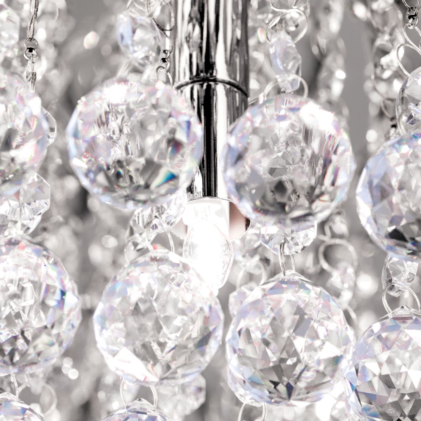Plafonnier en cristal GLORIA 6xG9/40W/230V d. 50 cm transparent/chrome brillant