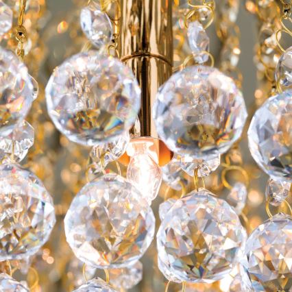 Plafonnier en cristal GLORIA 6xG9/40W/230V d. 50 cm doré