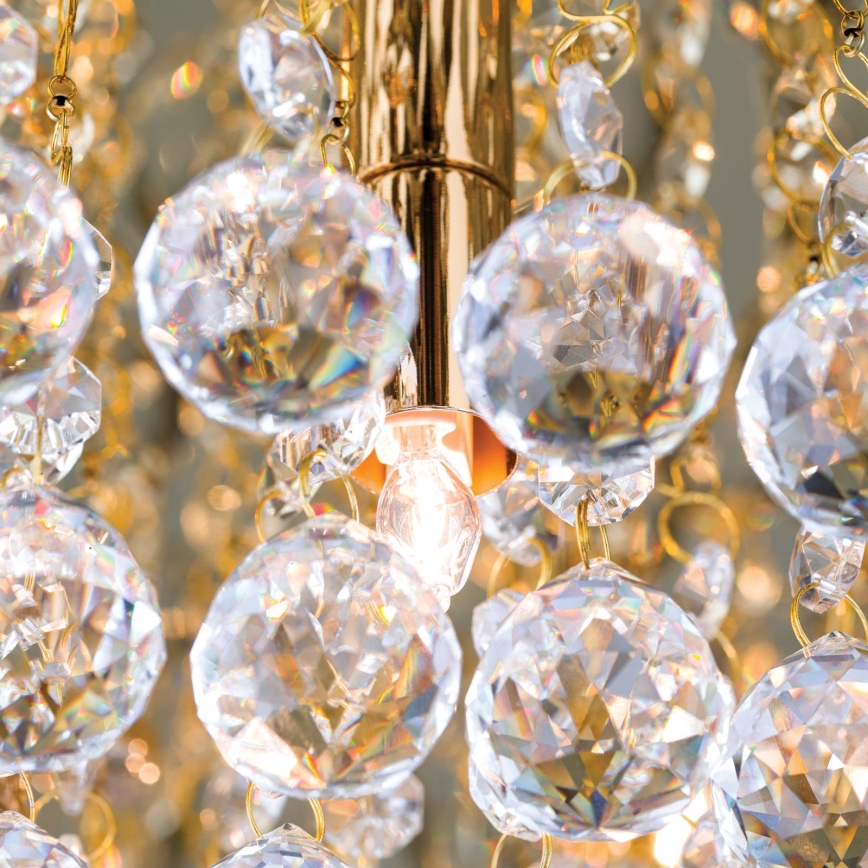 Plafonnier en cristal GLORIA 6xG9/40W/230V d. 50 cm doré