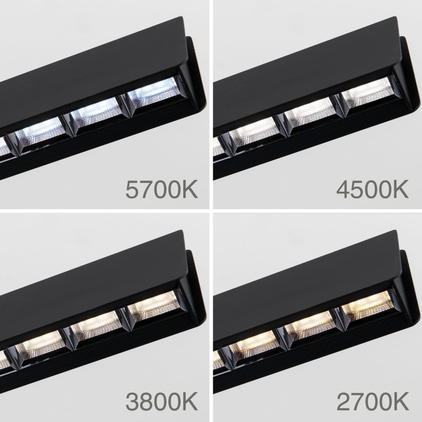 Suspension filaire à intensité variable TARA LED/44W/230V 2700/3800/4500/5700K noir