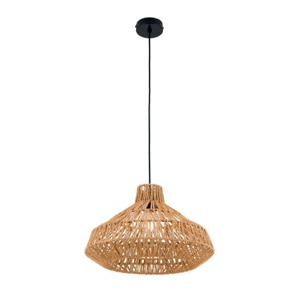 Suspension filaire BASKET 1xE27/40W/230V d. 40 cm chanvre
