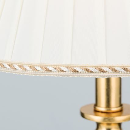Lampe de table FONSA 1xE27/60W/230V 61 cm blanc/doré