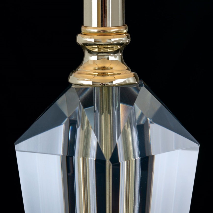 Lampe de table en cristal VERONIQUE 1xE27/60W/230V crème/doré