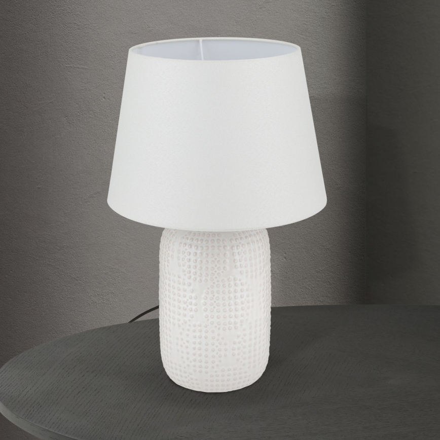 Lampe de table CORAL 1xE27/40W/230V céramique/blanc