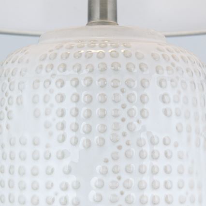 Lampe de table CORAL 1xE27/40W/230V céramique/blanc