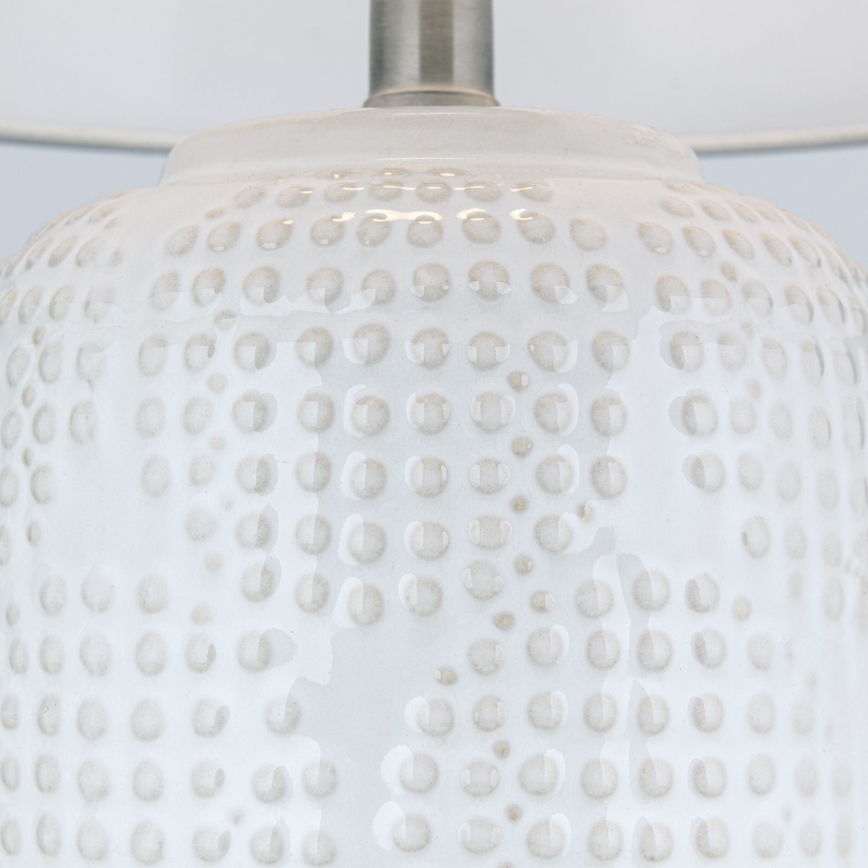 Lampe de table CORAL 1xE27/40W/230V céramique/blanc