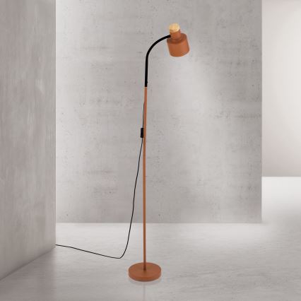 Lampadaire GILI 1xE27/40W/230V, coloris brique