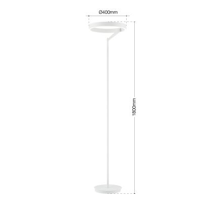 Lampadaire LED dimmable KOLK LED/40W/230V 2700/4000K blanc