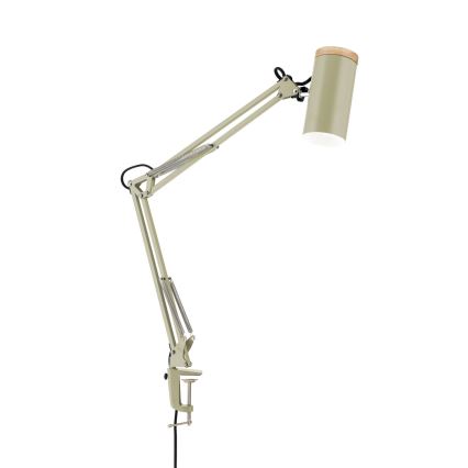 Lampe de table à pince GILI 1xE27/40W/230V verte