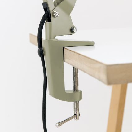 Lampe de table à pince GILI 1xE27/40W/230V verte