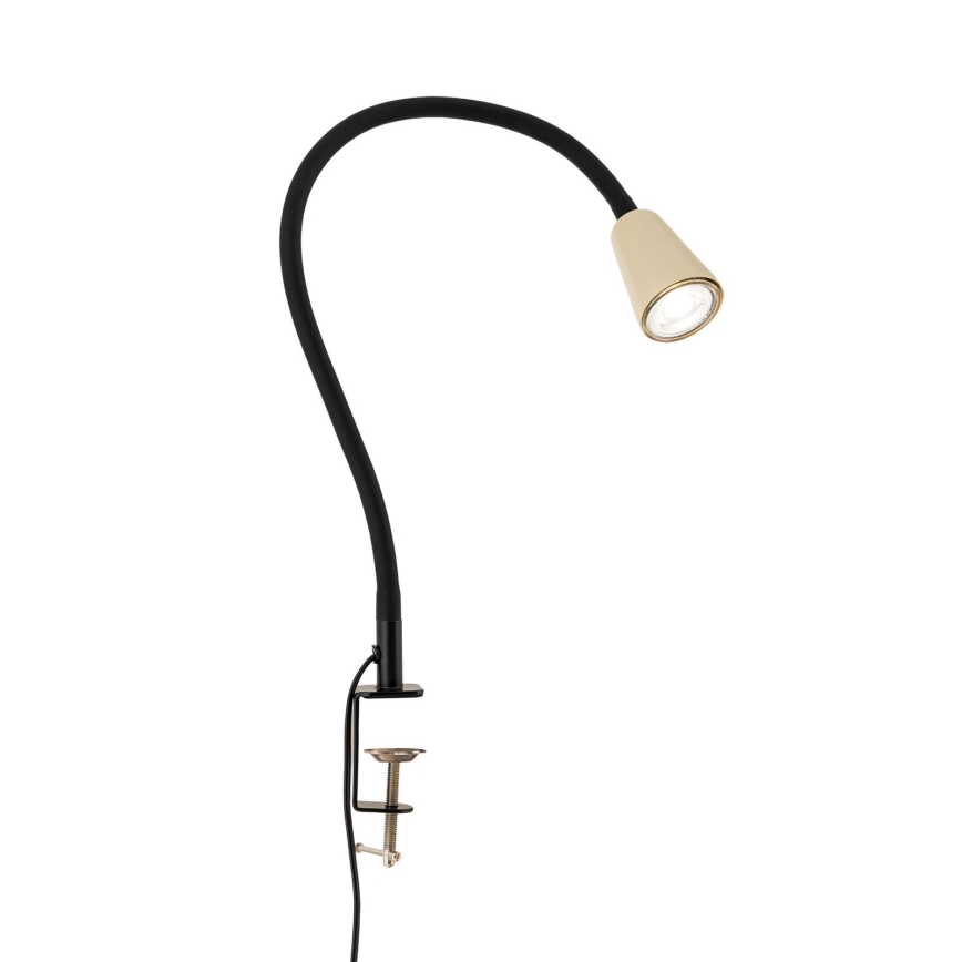 Lampe de table flexible à pince DOTTY 1xGU10/10W/230V beige/noir