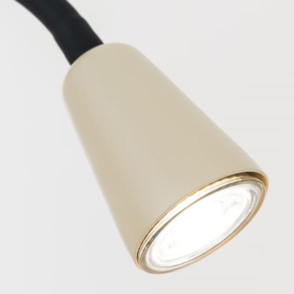 Lampe de table flexible à pince DOTTY 1xGU10/10W/230V beige/noir