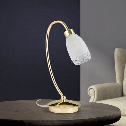 Lampe de table CARLA 1xG9/28W/230V dorée