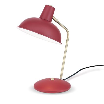 Lampe de table FEDRA 1xE14/40W/230V rouge/laiton
