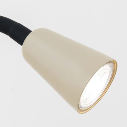Lampe de table flexible à pince DOTTY 1xGU10/10W/230V beige/noir